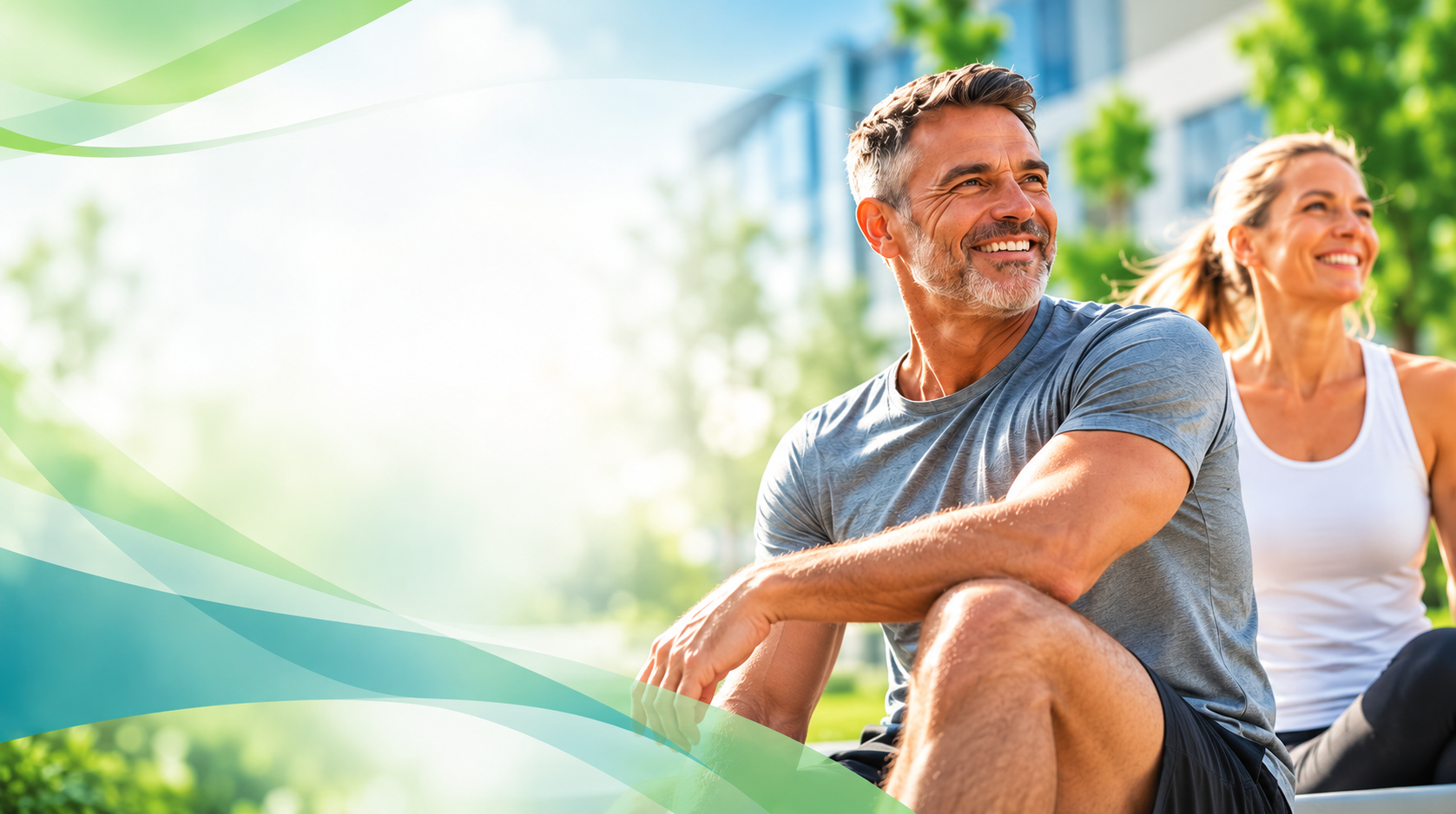 Aktives Paar im Sonnenschein – Gesundheitsforum Genthin 2026